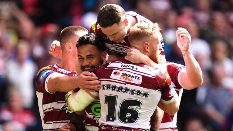 Wigan's Bevan French scored a try and was named Lance Todd Trophy winner