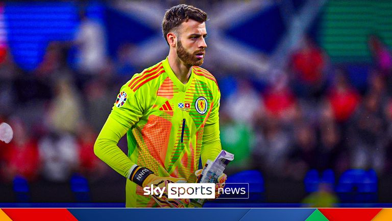 Scotland goalkeeper Angus Gunn