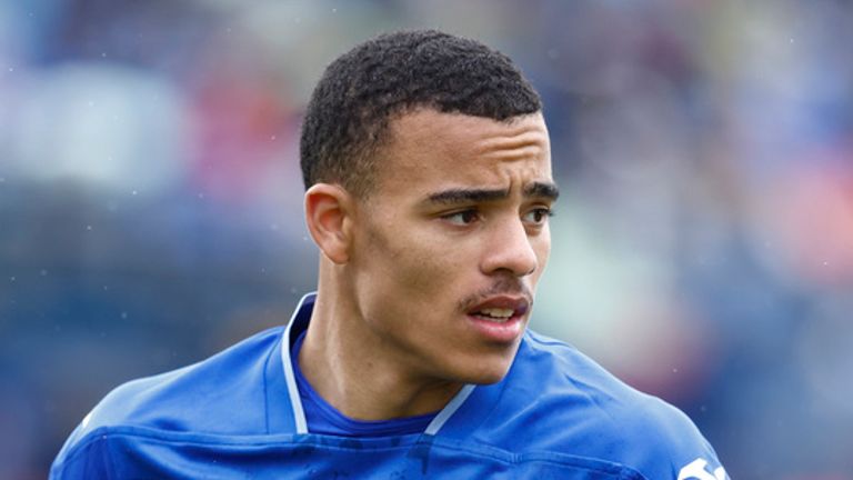 Mason Greenwood of Getafe CF looks on during the Spanish League, LaLiga EA Sports, football match played between Getafe CF and Sevilla FC at Coliseum de Getafe stadium on March 30, 2024, in Getafe, Madrid, Spain. AFP7 30/03/2024 (Europa Press via AP)