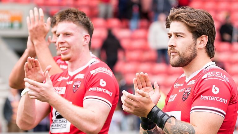 Salford held off Hull FC to earn their fourth straight win and consolidate fifth place in the Super League table