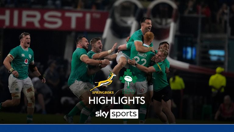 Highlights of South Africa against Ireland in the Summer Internationals.