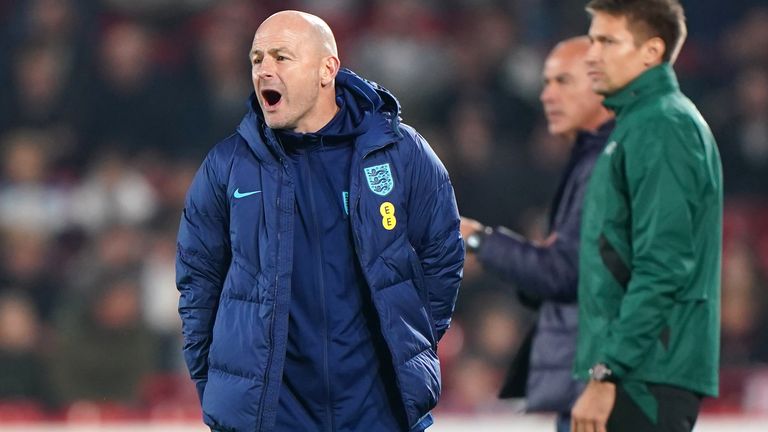 Interim England boss Lee Carsley.