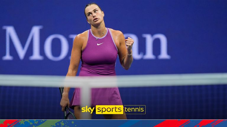 Aryna Sabalenka somehow produced an audacious backhand volley winner in the tenth game of the second set.