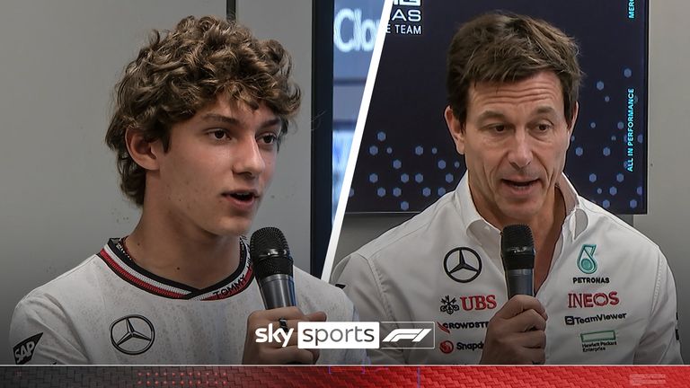 Kimi Antonelli says he does not want to be seen as Lewis Hamilton&#39;s replacement and Toto Wolff admitted he made up his mind about Kimi Antonelli &#39;five minutes&#39; after Lewis Hamilton announced he was leaving.